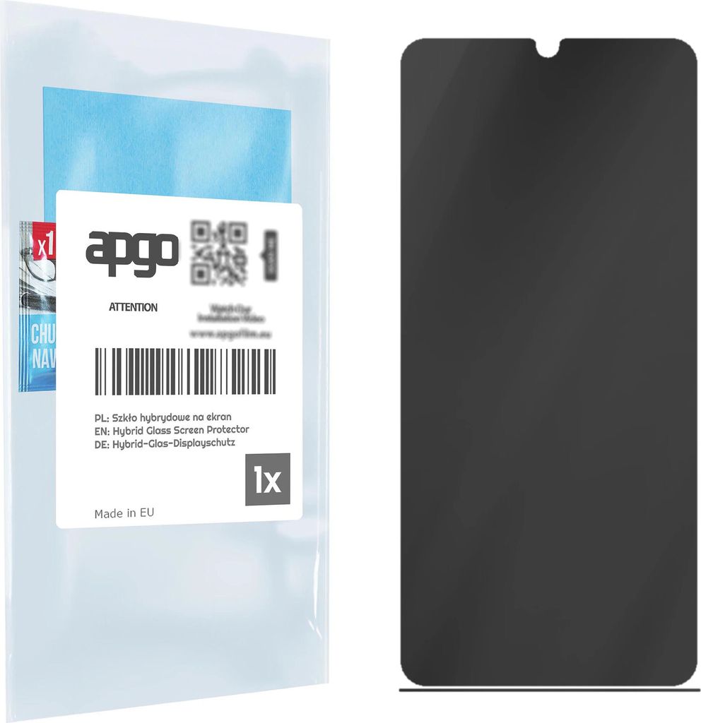 apgo Displayschutzglas Anti-Spähen Schutzglas für Xiaomi Mi A3 - Blickschutzglas Bildschirmschutz, 7H Hybrid Schutzglas mit Keramikbeschichtung [...