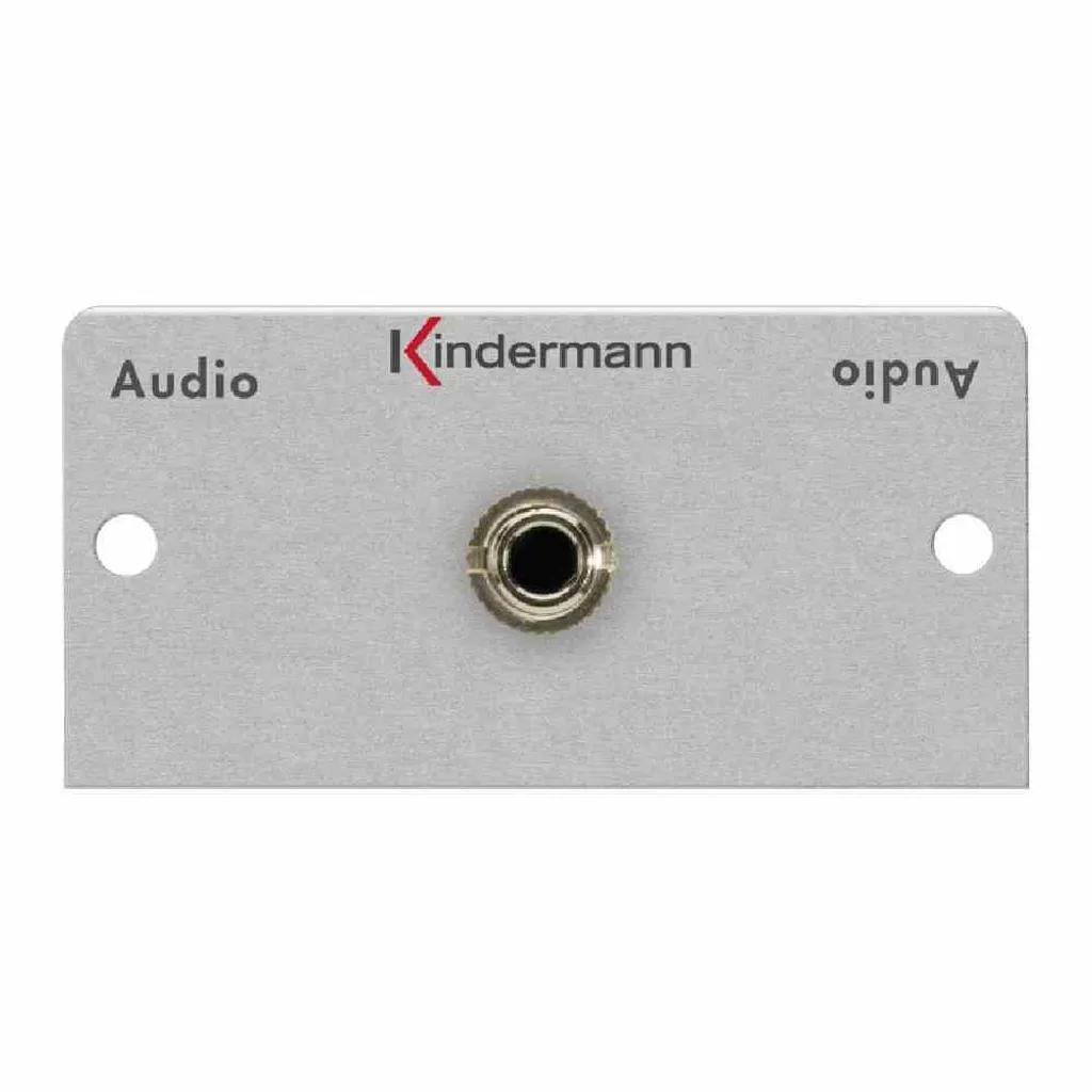 Module Jack 3.5 mm traversant Kindermann 7444000511 format 50x25mm