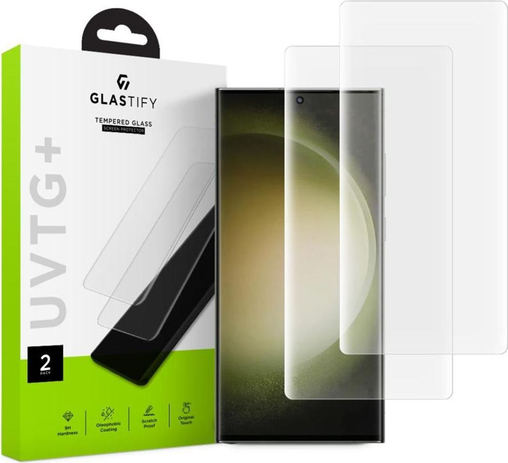 Szkło Hartowane Glastify Uvtg+ 2-Pack Galaxy S23 Ultra Immagine del prodotto 