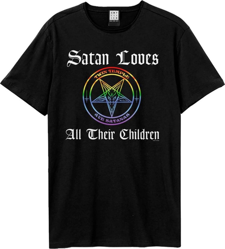 Amplified - "Satan Love All Their Children" T-Shirt für Herren/Damen Uni GD3927 (L) (Schwarz)