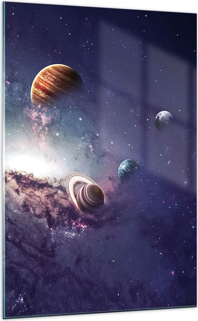 Bilder auf glas - Einteilig - Kosmos Planeten die Sterne - Produktbild 