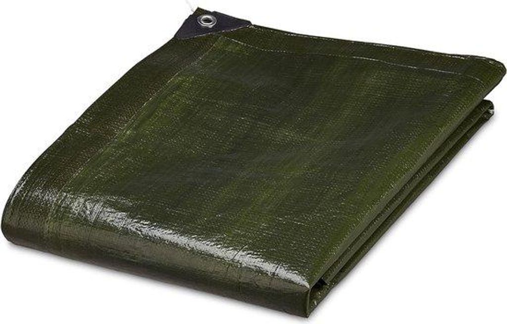 Wasserdichtes 140g/m² Tarp 3x4m grün durchsichtig