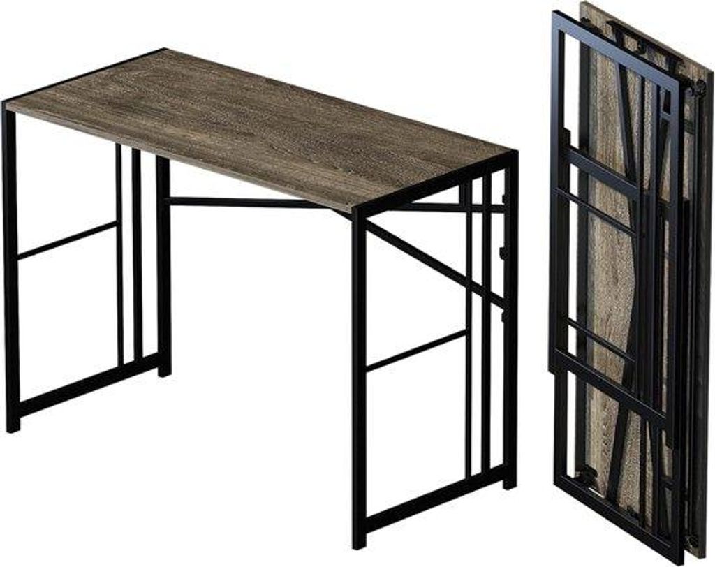 Klapbüro für Heimarbeit - 1 Stück - schwarz Eiche - 103 cm