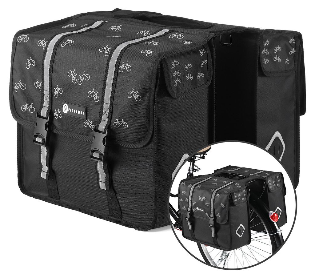 Packaway Doppel-Fahrradtasche – 36 l wasserdicht – Produktbild 