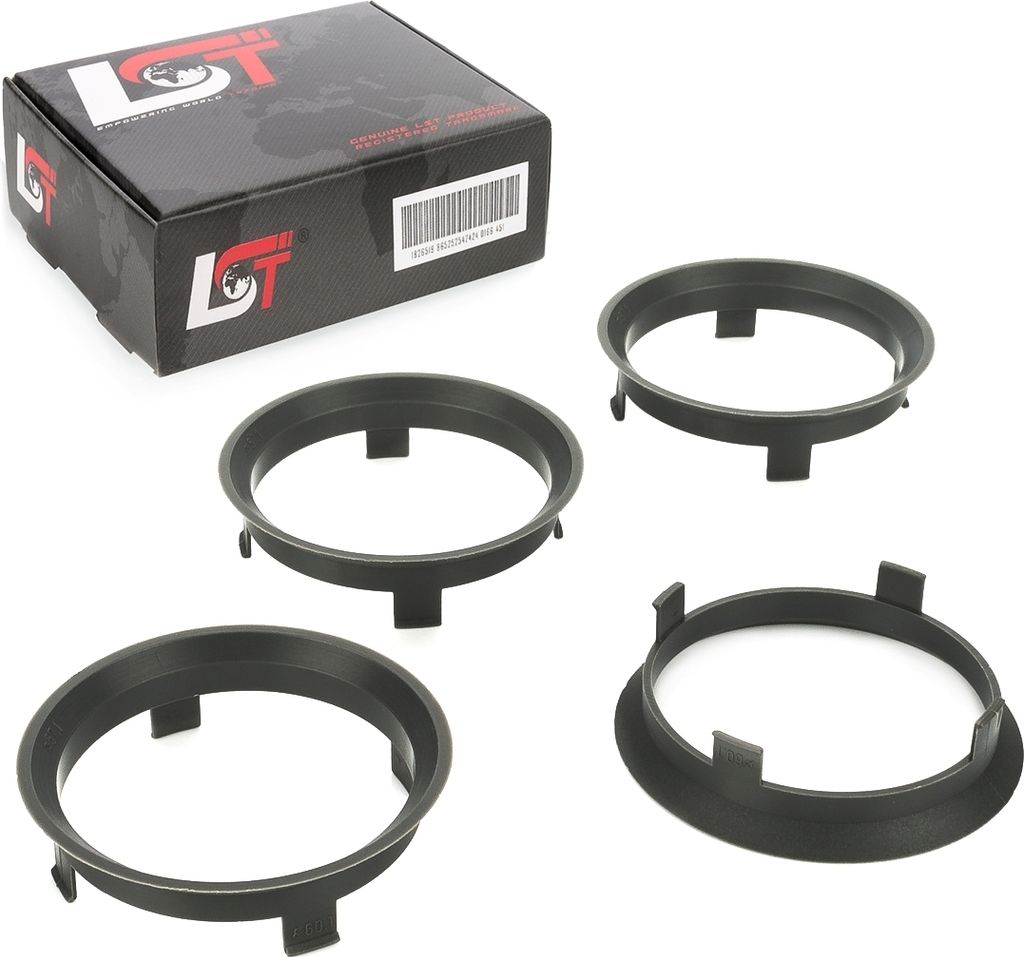 4x Zentrierringe Alufelgen Ø 57,1 mm - Ø 60,1 mm für KIA HYUNDAI DAEWOO