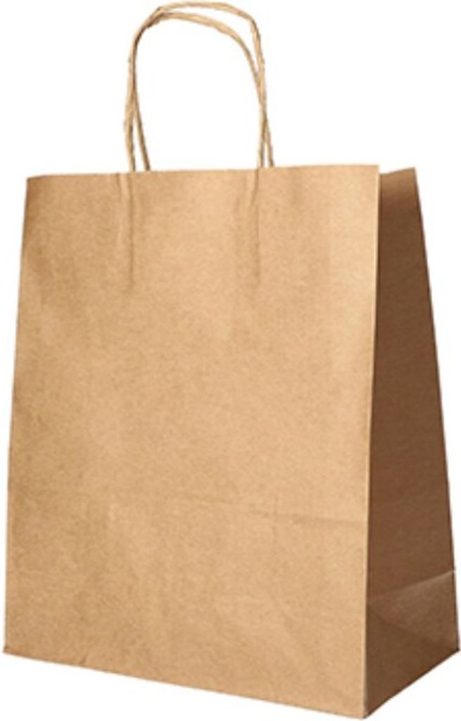 PAPSTAR 88849 Papier-Tragetasche 280 x 220 x 100 mm braun Zdjęcie produktu 