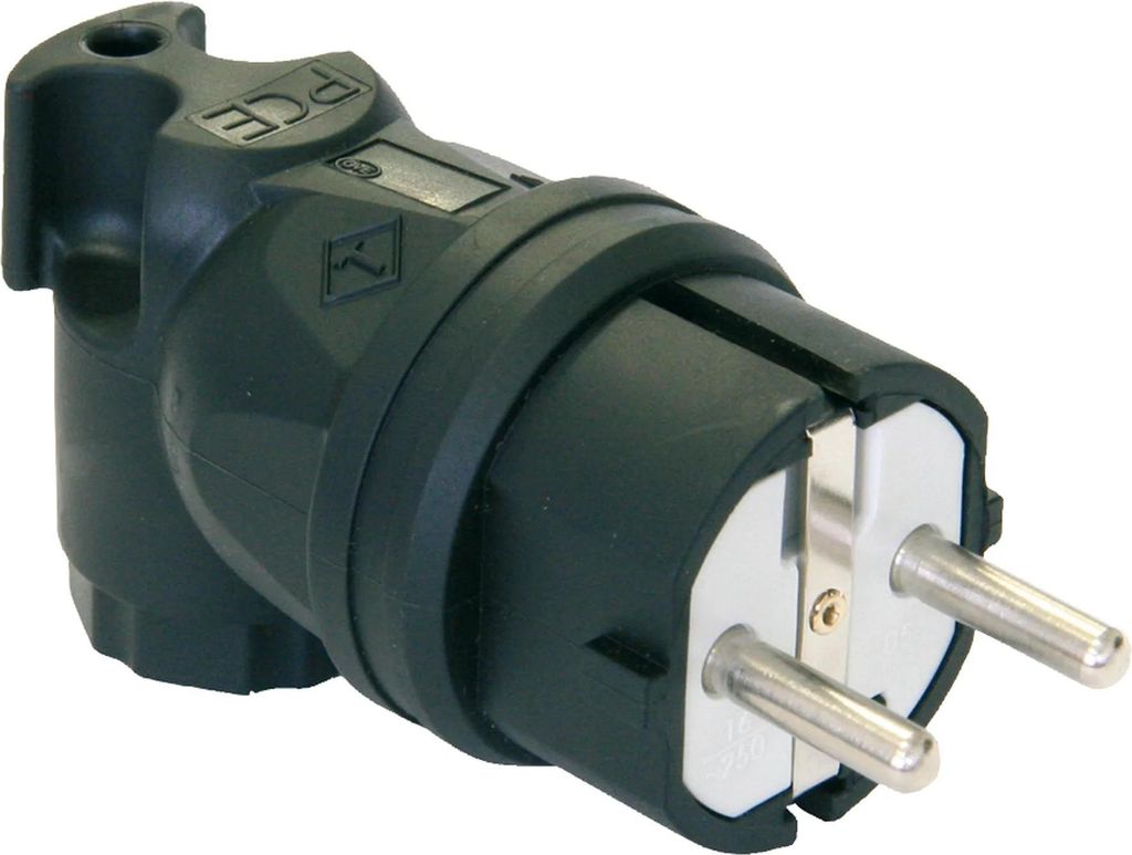 PC ELECTRIC Spina angolare con contatto di protezione in Immagine del prodotto 