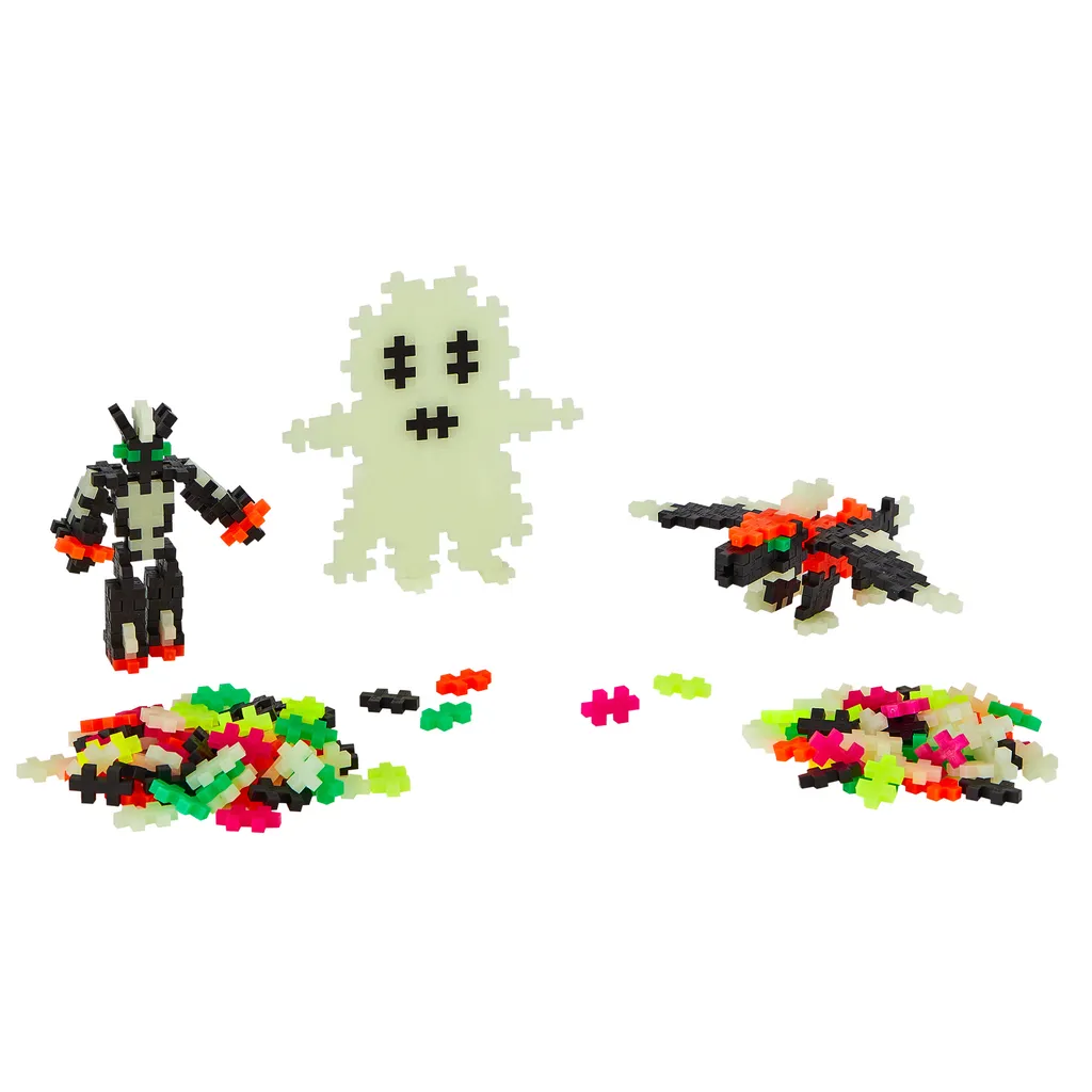 Plus-Plus Apprendre à construire Glow - Jeu de construction phosphorescent