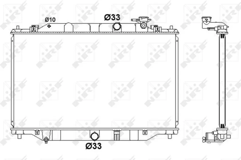 Radiateur CX-5 Haute Performance NRF 58416 Aluminium - OE SH0115200A