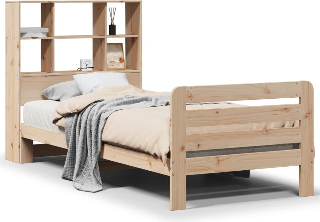 vidaXL Massivholzbett ohne Matratze 90x200 Kiefernholz