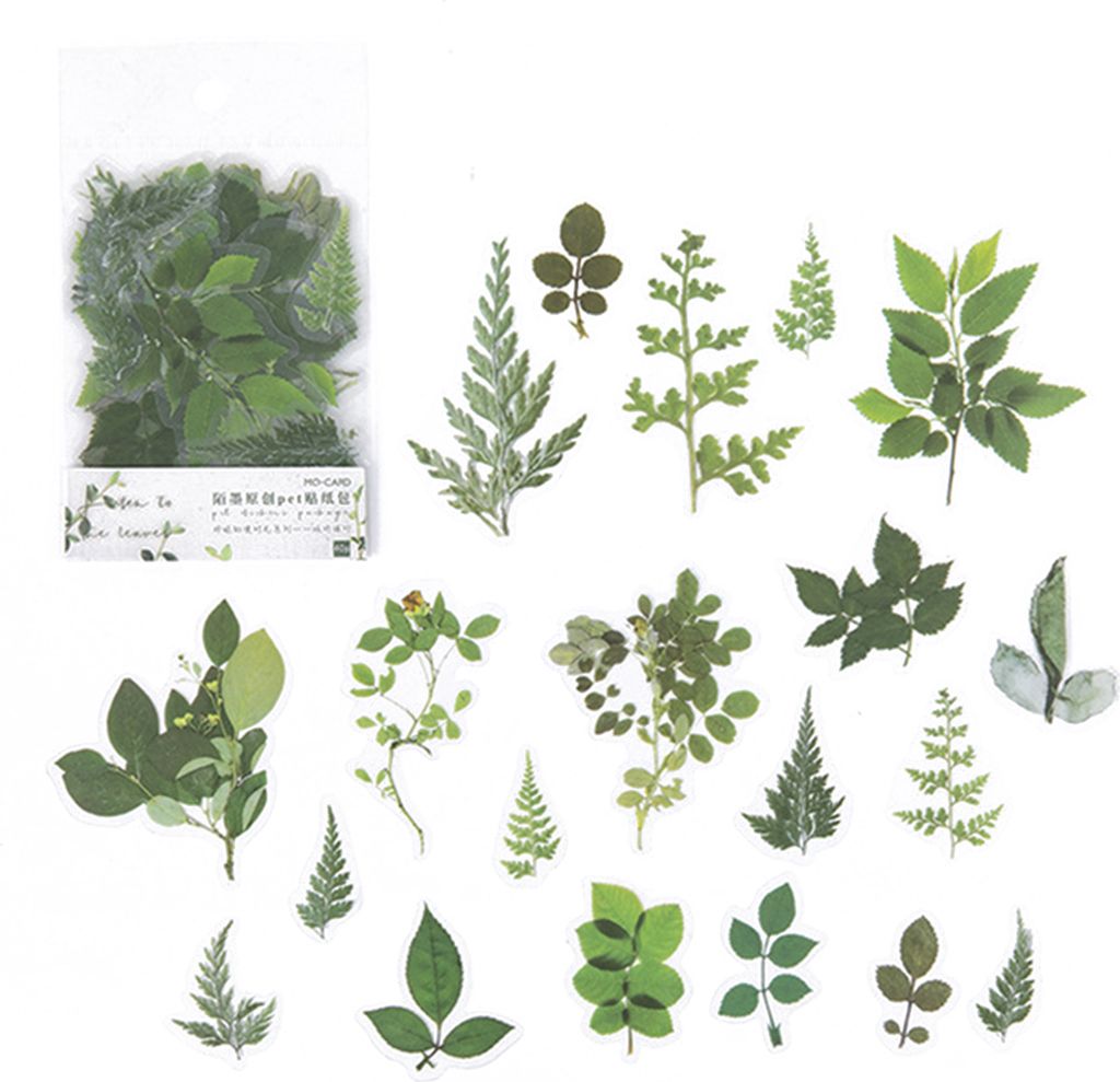 40 Stück Haustier-Aufkleber, Pflanzen, Blumen, Pilze, 8 Motive, 20 Muster, Aufkleber, für Notebook, Umschlag, Telefonhülle, Wasserflasche, Dekor...