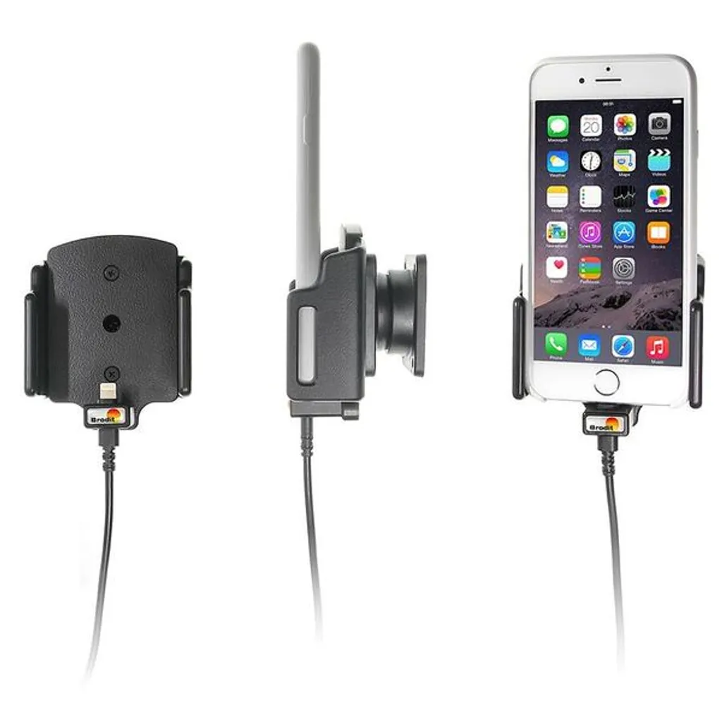 Support Smartphone Actif Brodit 521666 Noir Orientable pour Automobile