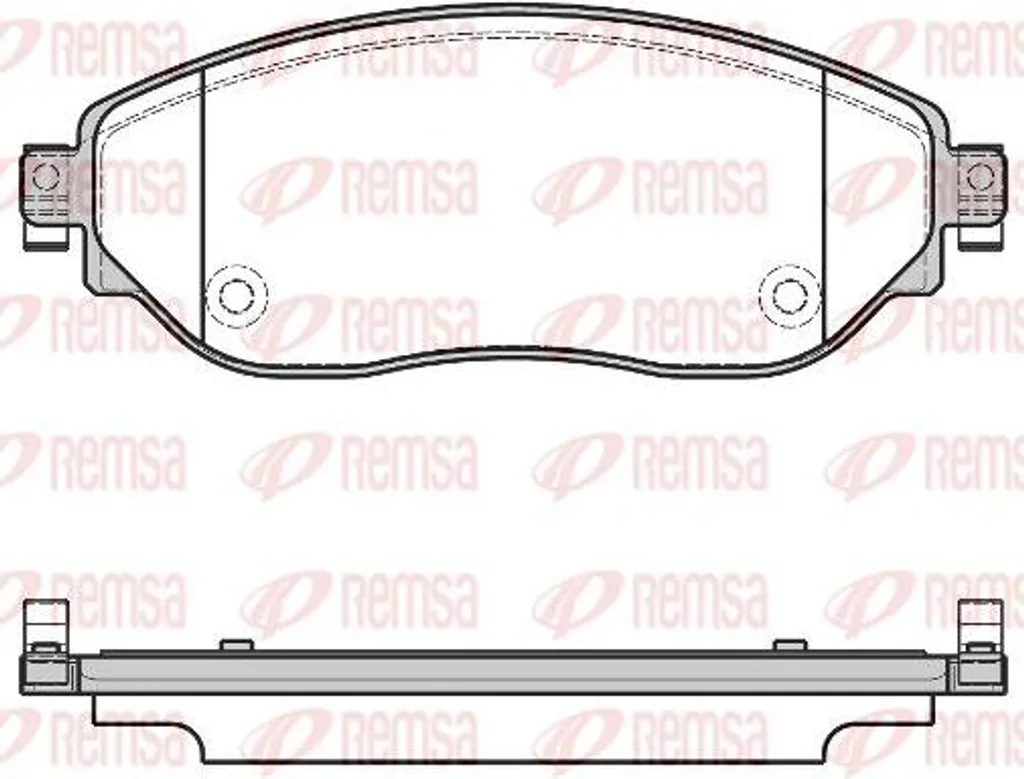 Plaquettes de frein REMSA 1617.08 pour Trafic et Vivaro OE 6000620046