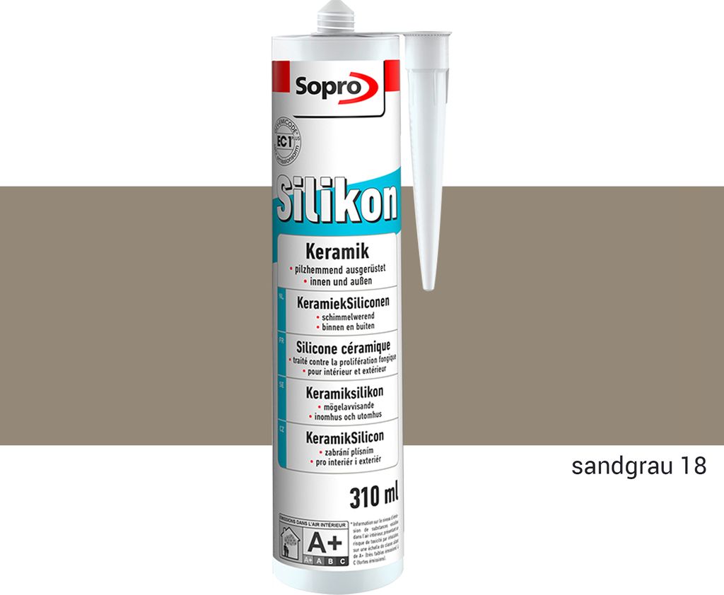 Sopro Silikon Keramik Fugen Fliesen 310ml Abdichtung Farbe Produktbild 