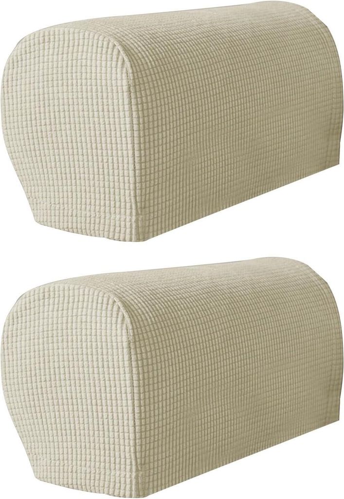 Dehnbarer Sofa-Armlehnenschutz, 2er-Set waschbare und elastische Bezüge