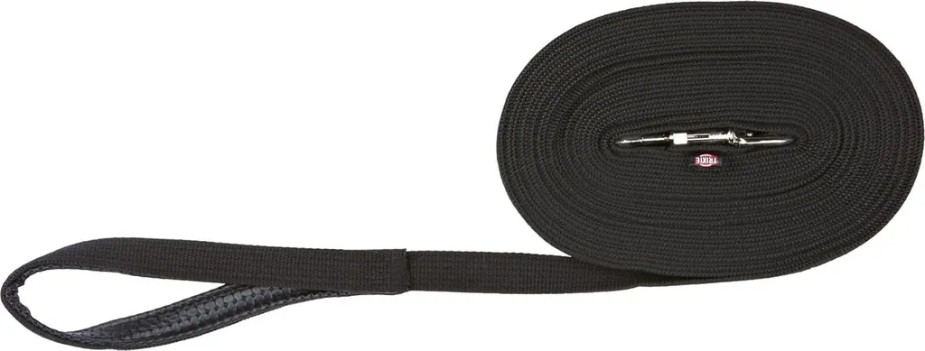 Laisse longue 5m pour chien Noir 20mm - Finies les brûlures - 19901