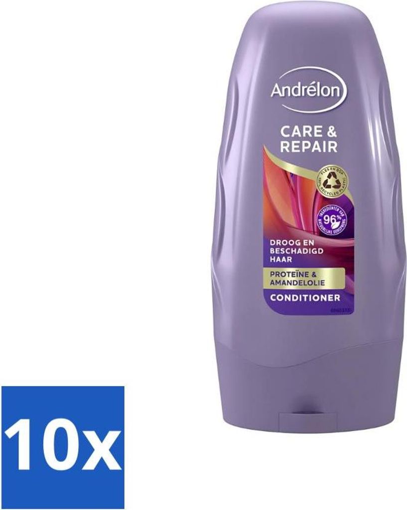 Andrélon - Pflege & Reparatur - Spülung - Für geschädigtes Haar - 250 ml - Vorteilspack - 10 Stücke