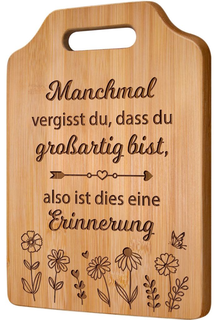 Geschenkideen für Frauen – Graviertes Bambus-Schneidebrett, Geburtstagsgeschenk für Frauen, Freundin, beste Freundin, Schwester, Mutter, Oma, M...