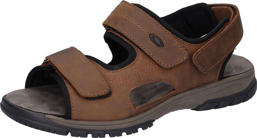 Waldläufer Herren Echtleder Outdoorsandale Sandale 'H-Harald' braun, Herren:44.5 EU
