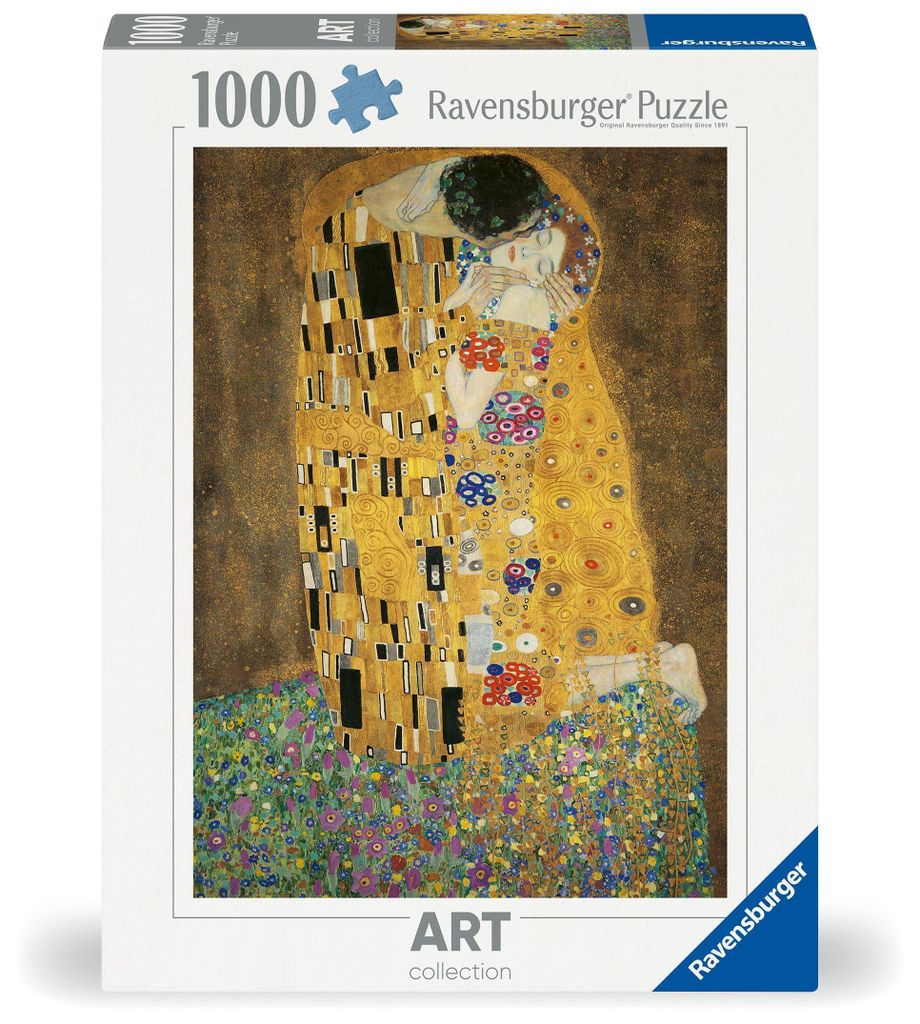 Erwachsenenpuzzle 1000 Teile - Gustav Klimt: Der Kuss Produktbild 
