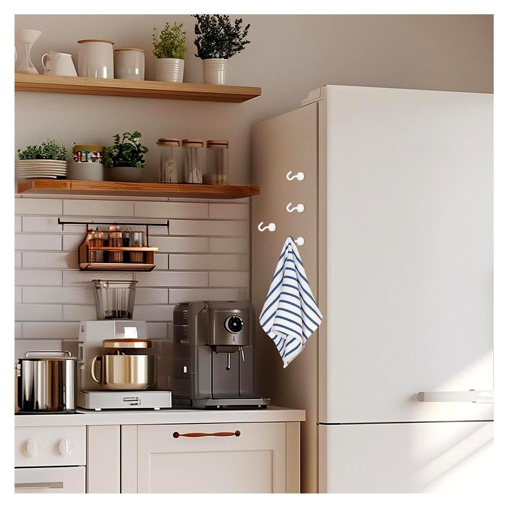 Magnetaufhänger – Haken-Set, vielseitige Halterung mit starkem Magnet, praktischer Organizer für Badezimmer, Schließfächer und mehr