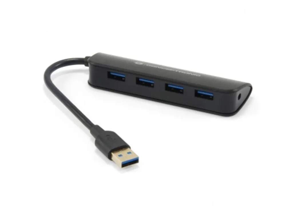 Hub USB 3.0 Portatile Conceptronic C4PUSB3 4 Porte per Viaggi e Lavoro