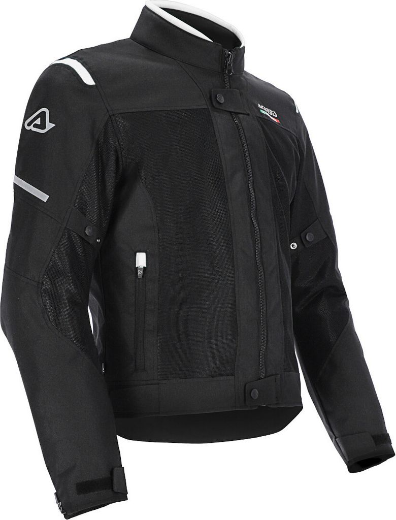 Acerbis On Road Ruby Motorad Textiljacke Farbe: Schwarz/Weiß, Grösse: M