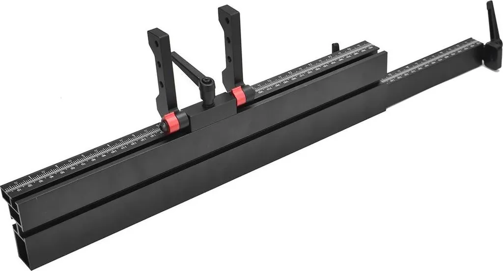 Guide d'onglet pour table de sciage avec rainures en T, rail 40-76,5 cm