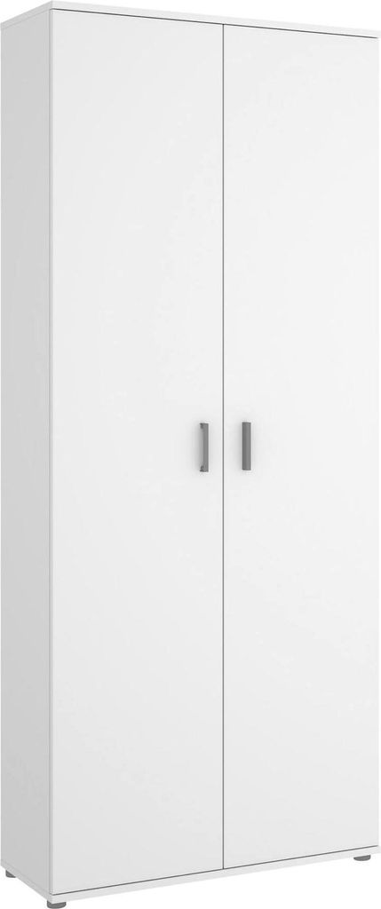 Dmora Armadio Multiuso 2 Ante Arna 35x190h cm Bianco, 2 Immagine del prodotto 