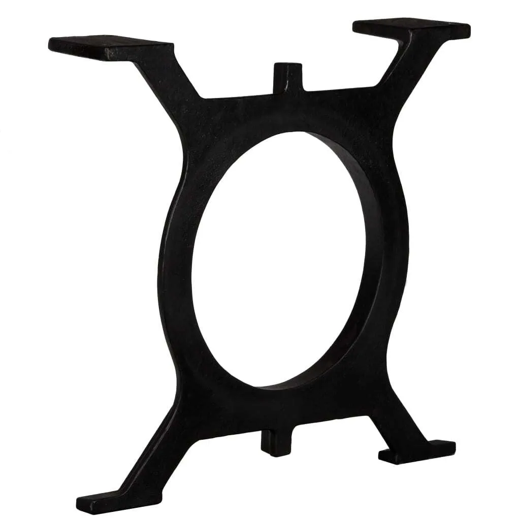Kit 2 Gambe Tavolino SYFAX™ Ghisa O-Shape - Fai da Te Industriale - 2