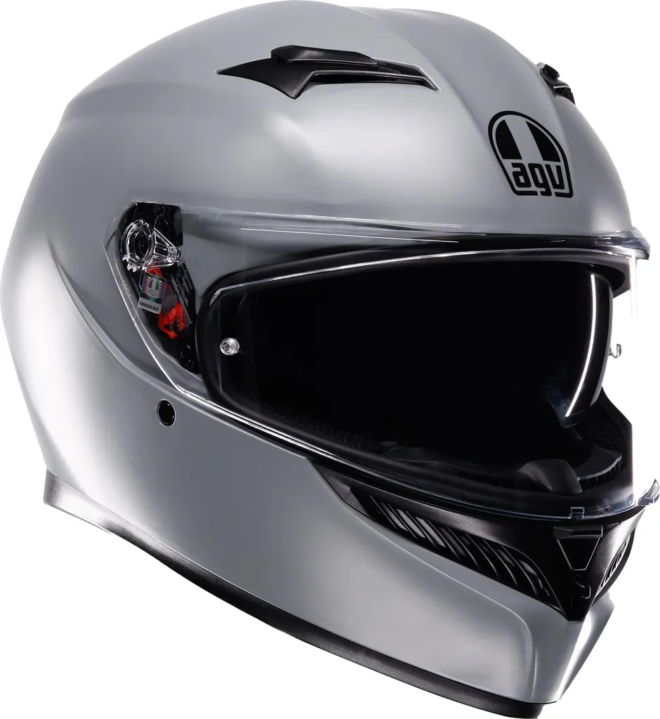 Casque Moto AGV K3 Mono Integral Noir Brillant Homologué ECE 22.06 XL