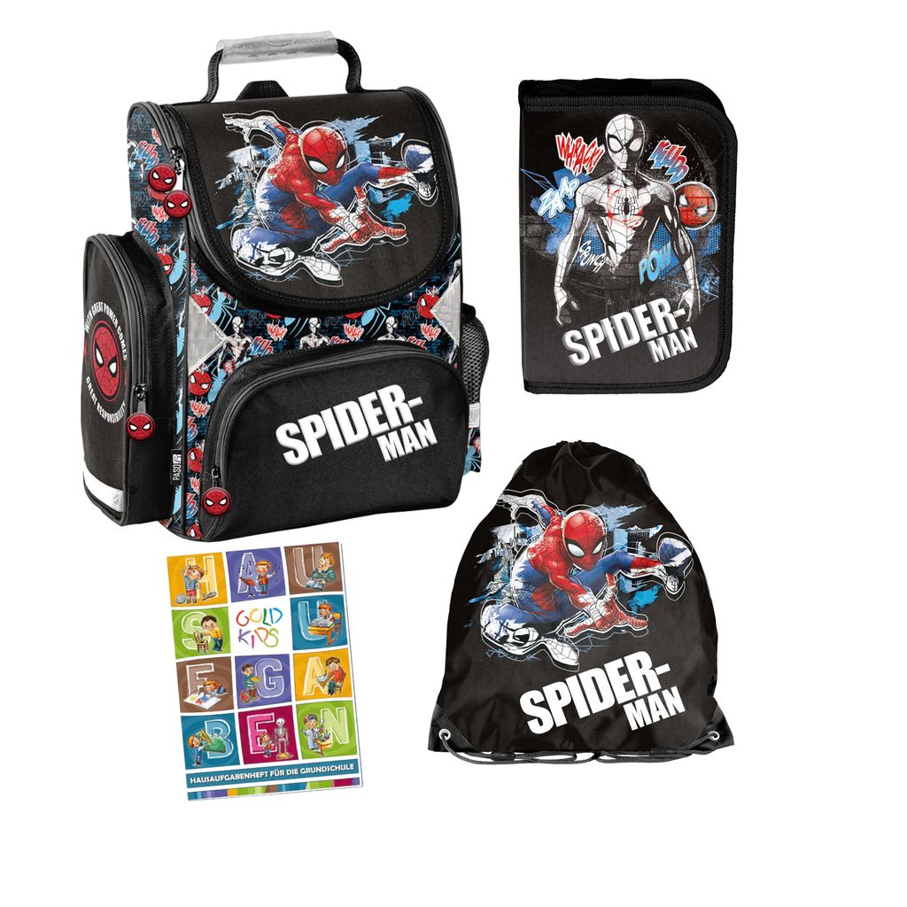 Goldkids - Schulranzen für Jungen, 4er-Set - Schul-Rucksack Produktbild 