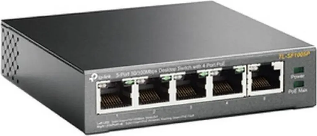 Switch PoE TP-LINK TL-SF1005P 4 Porte per Videosorveglianza IP - 6