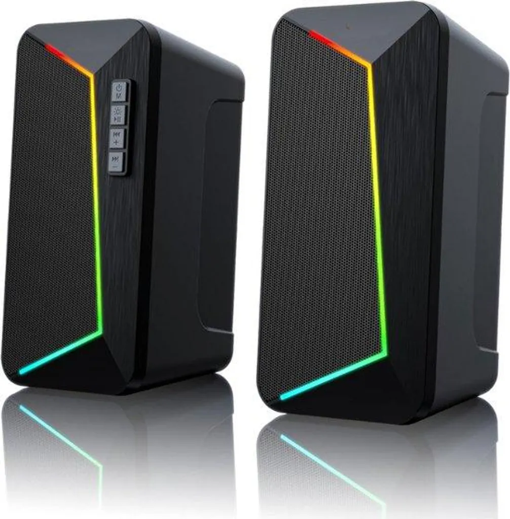 Enceintes PC R40 : Système Audio 2.0 avec Bluetooth 5.3 et Alimentation USB