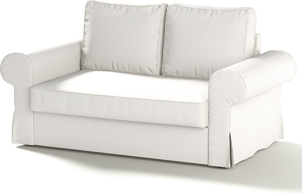 Dekoria Bezug für Backabro 2-Sitzer Sofa ausklappbar, weiss, Bezug für Backabro 2-Sitzer Sofa