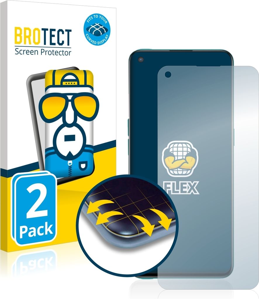 2x BROTECT Fullscreen Schutzfolie für OnePlus Nord CE 5G Displayschutz Folie Fullcover Klar Transparent