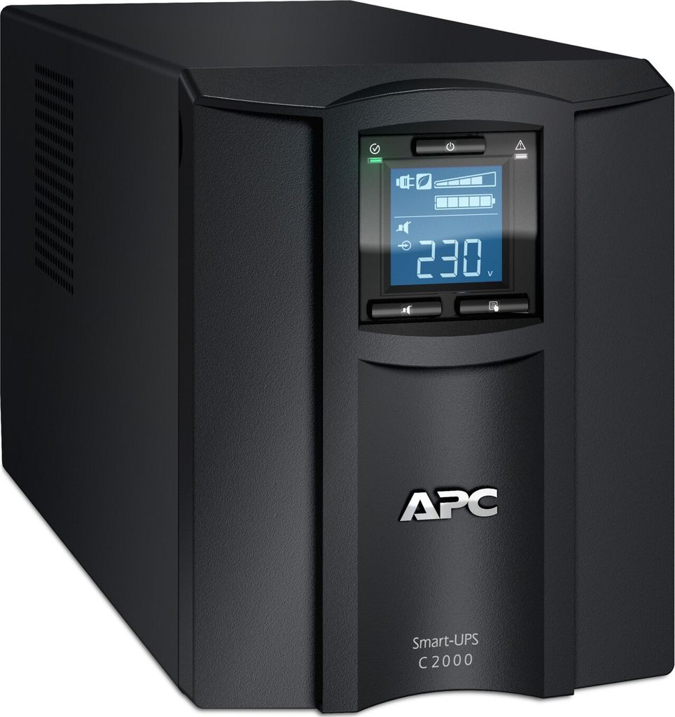 APC Smart-UPS SMC2000I Unterbrechungsfreie Stromversorgung 2000VA 1300W 7 Steckdosen Schwarz