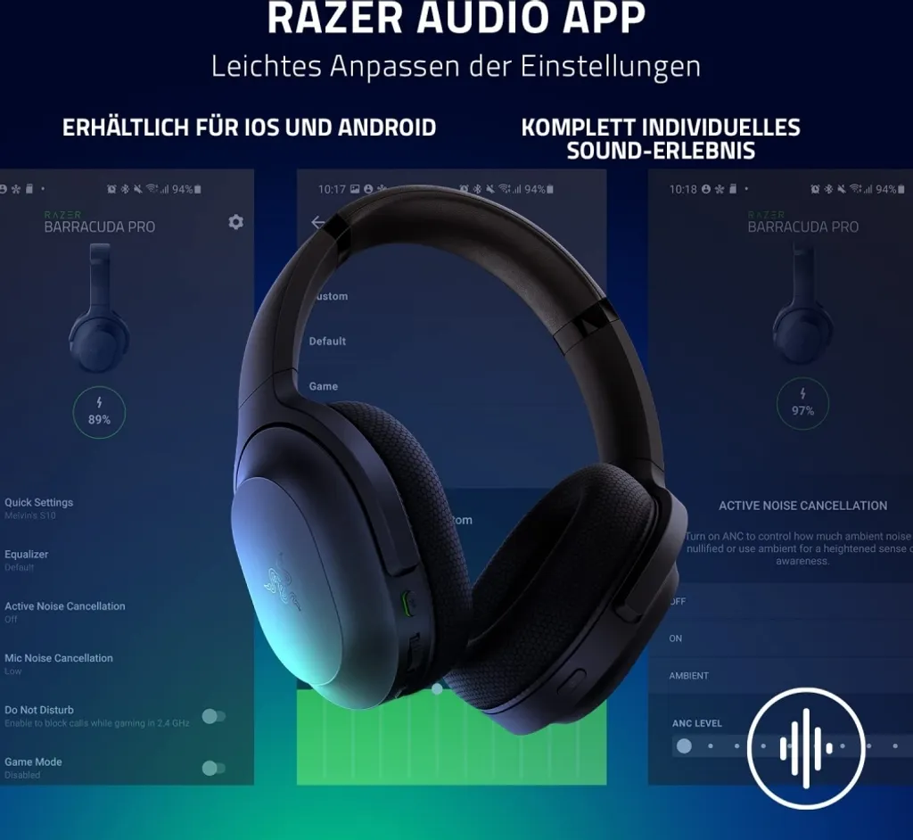 Casque Gaming circum-aural Razer Barracuda polyvalent sans fil - 15