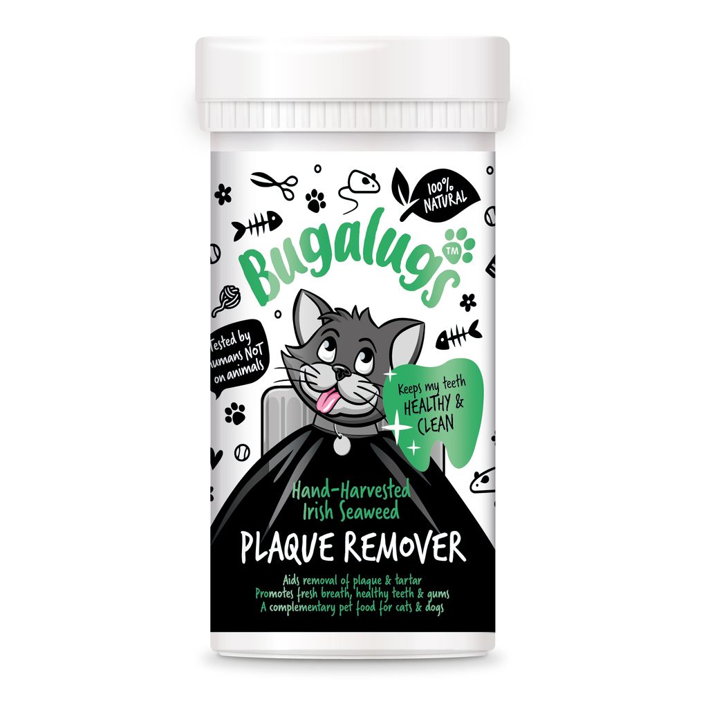 Bugalugs Plaqueentferner gegen Zahnbelag Zahnpflege für Katzen mit Seegras