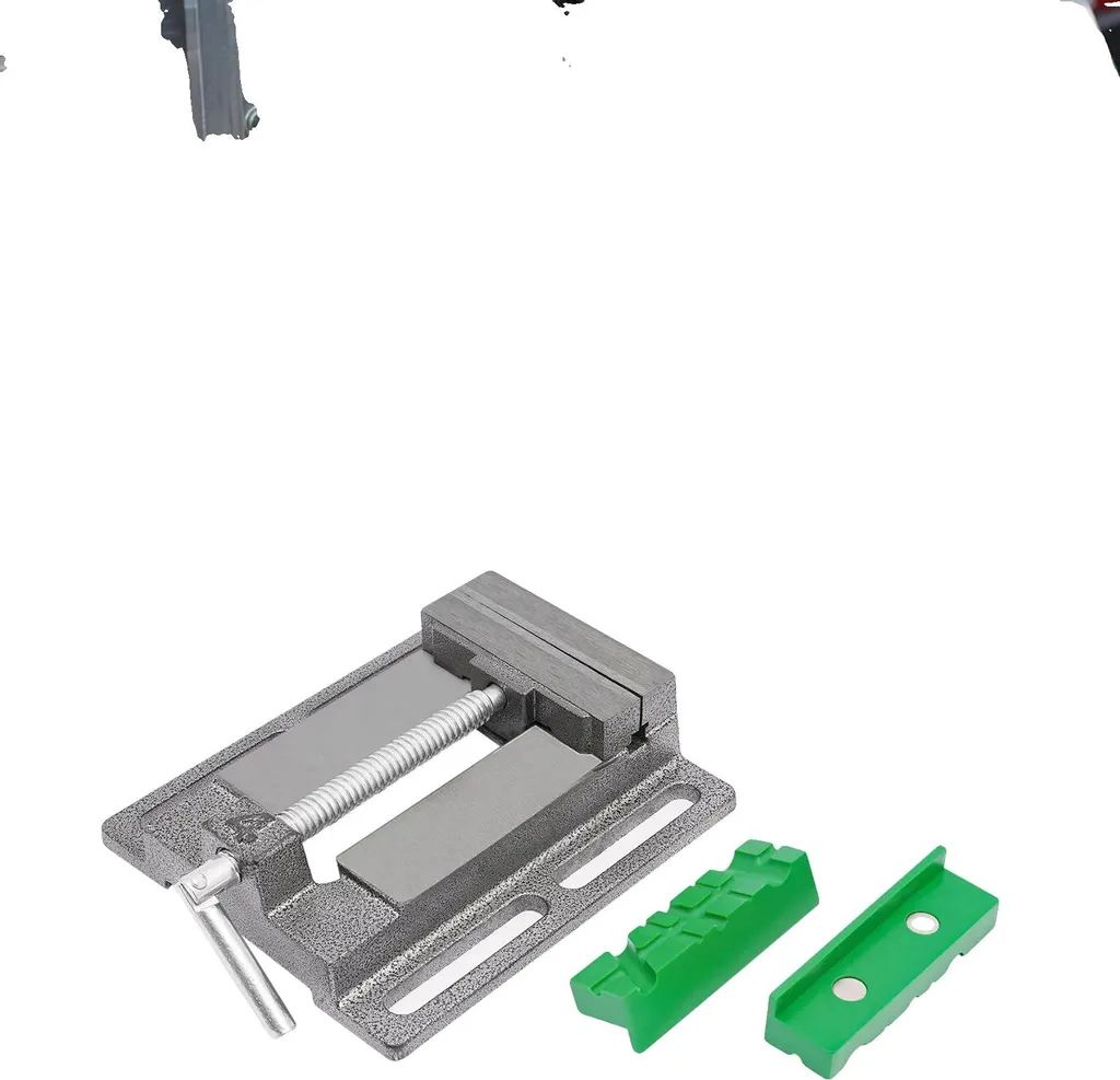 Étau pour perceuse robuste 4 pouces, mors de 9,9 cm et montage 13,5 cm