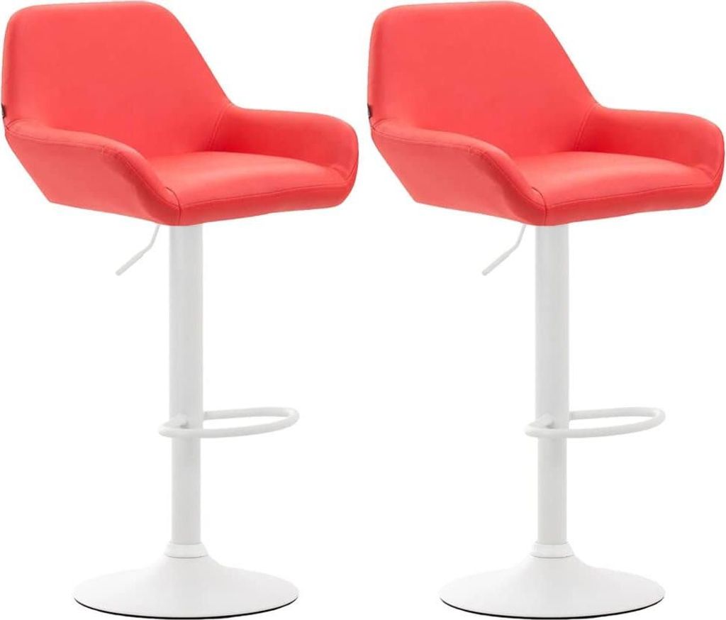 2er-Set Barhocker – Kunstlederstühle – höhenverstellbar – Produktbild 