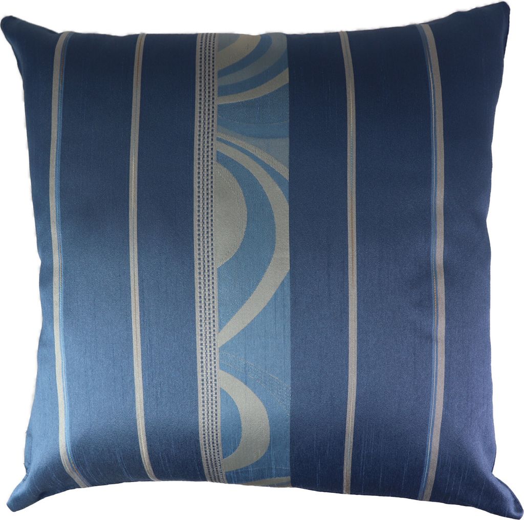Kissenhülle Kissenbezug Dekokissen Sofakissen 50 x 50 cm blau - hellgrau
