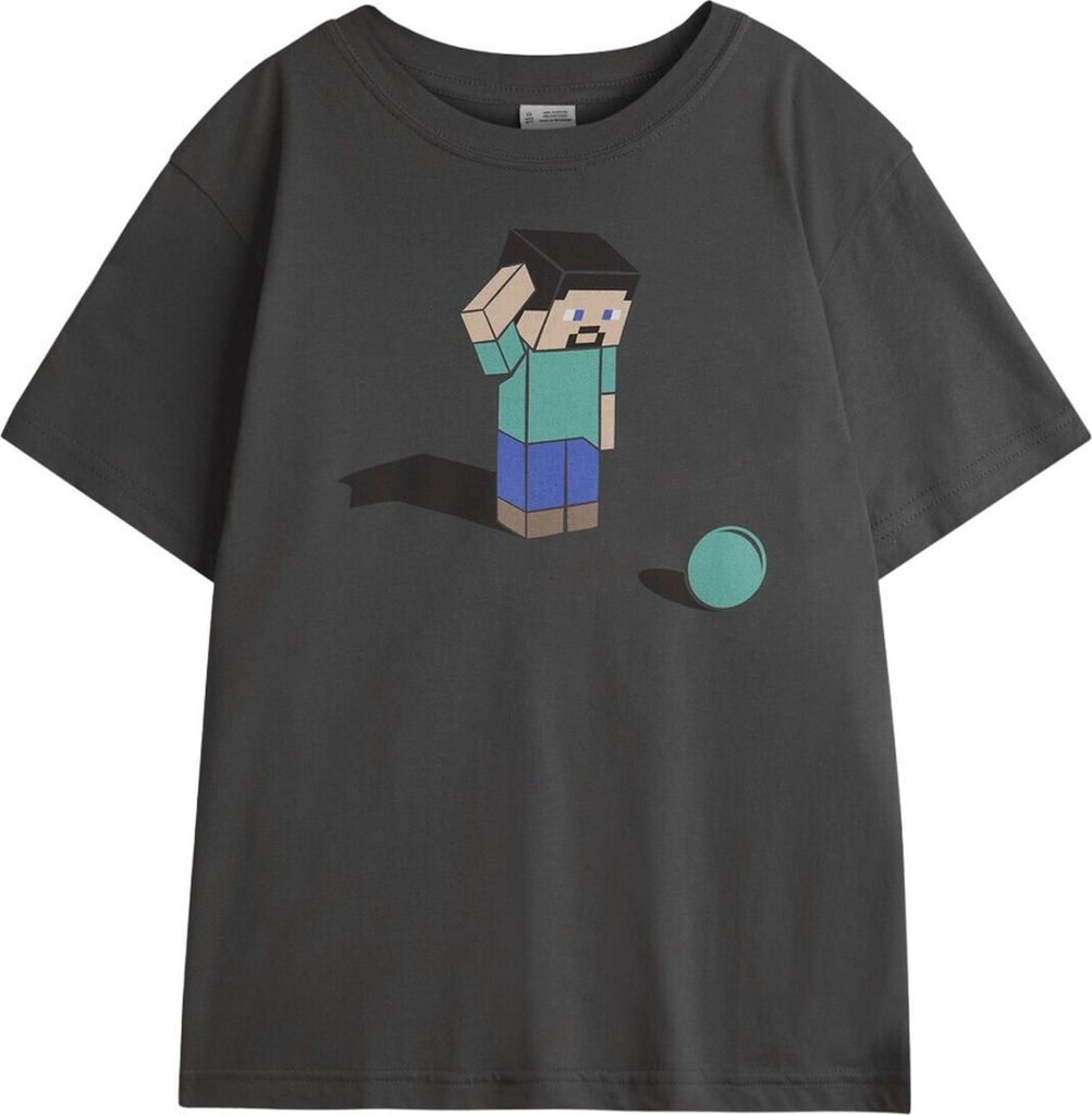 Minecraft - T-Shirt für Mädchen NS7651 (116) (Schwarz)