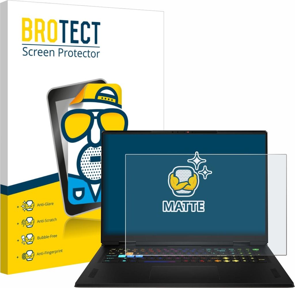 BROTECT Schutzfolie für MSI Vector A18 HX 2025 Displayschutz Displayschutzfolie Folie Matt Entspiegelungsfolie