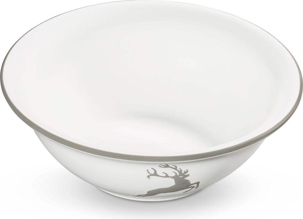 Gmundner Keramik Grauer Hirsch Salatschüssel 20 cm
