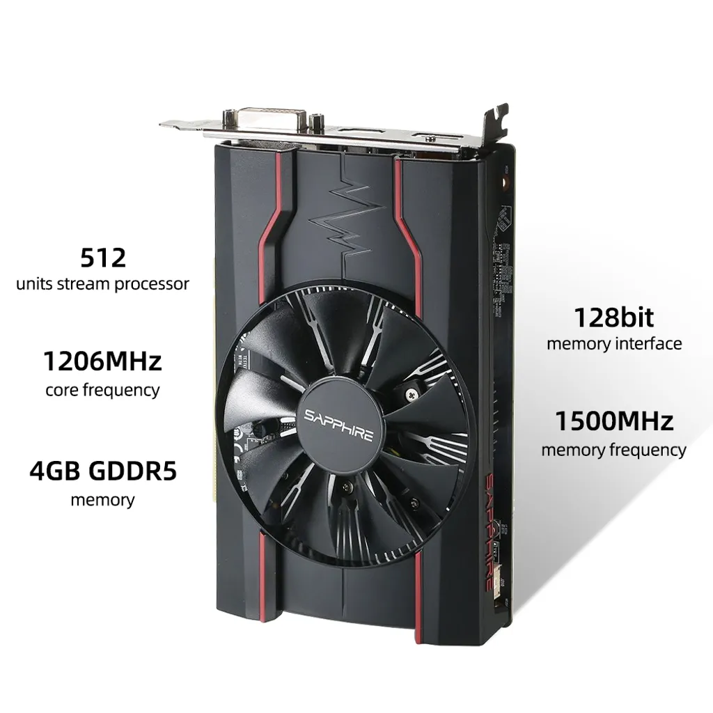Boostez votre PC avec la Carte Graphique Sapphire RX550 4G GDDR5 1500MHz