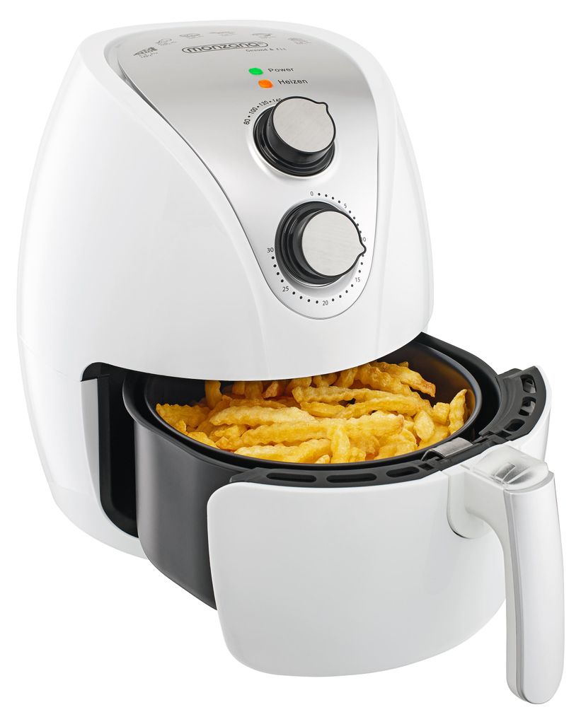 MONZANA® Heißluftfritteuse 3,6L Edelstahl Air Fryer Ofen, Produktbild 