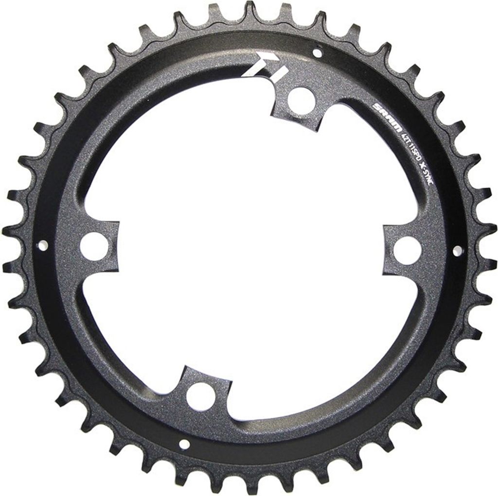 SRAM 11.6218.037.000 KettenblattX-Sync Apex1 11-f. 40Z,asymmetrisch,Alu,schwarz,110mmLK, schwarz