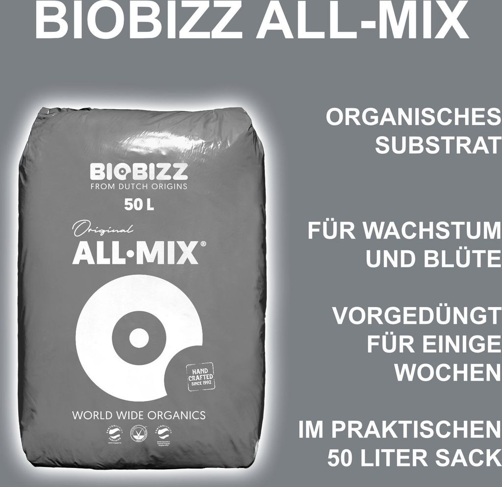BioBizz All-Mix Qualittserde vorgedngt Gemsesaat