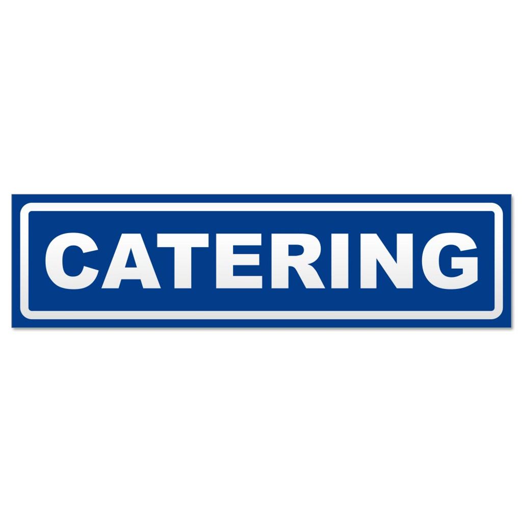 Catering invertiert Magnetschild Schild magnetisch